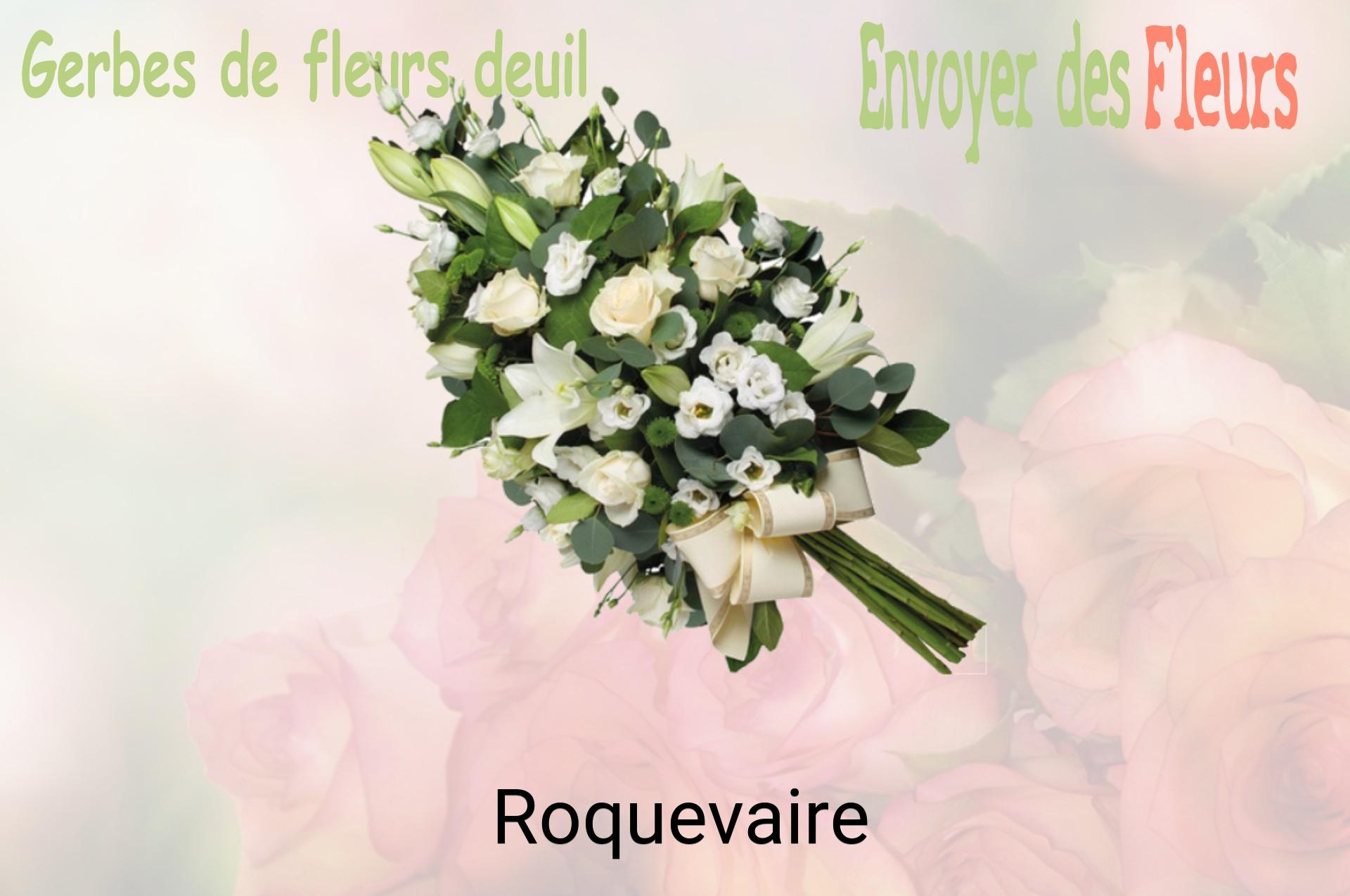Gerbe de fleurs de deuil livrée à Roquevaire